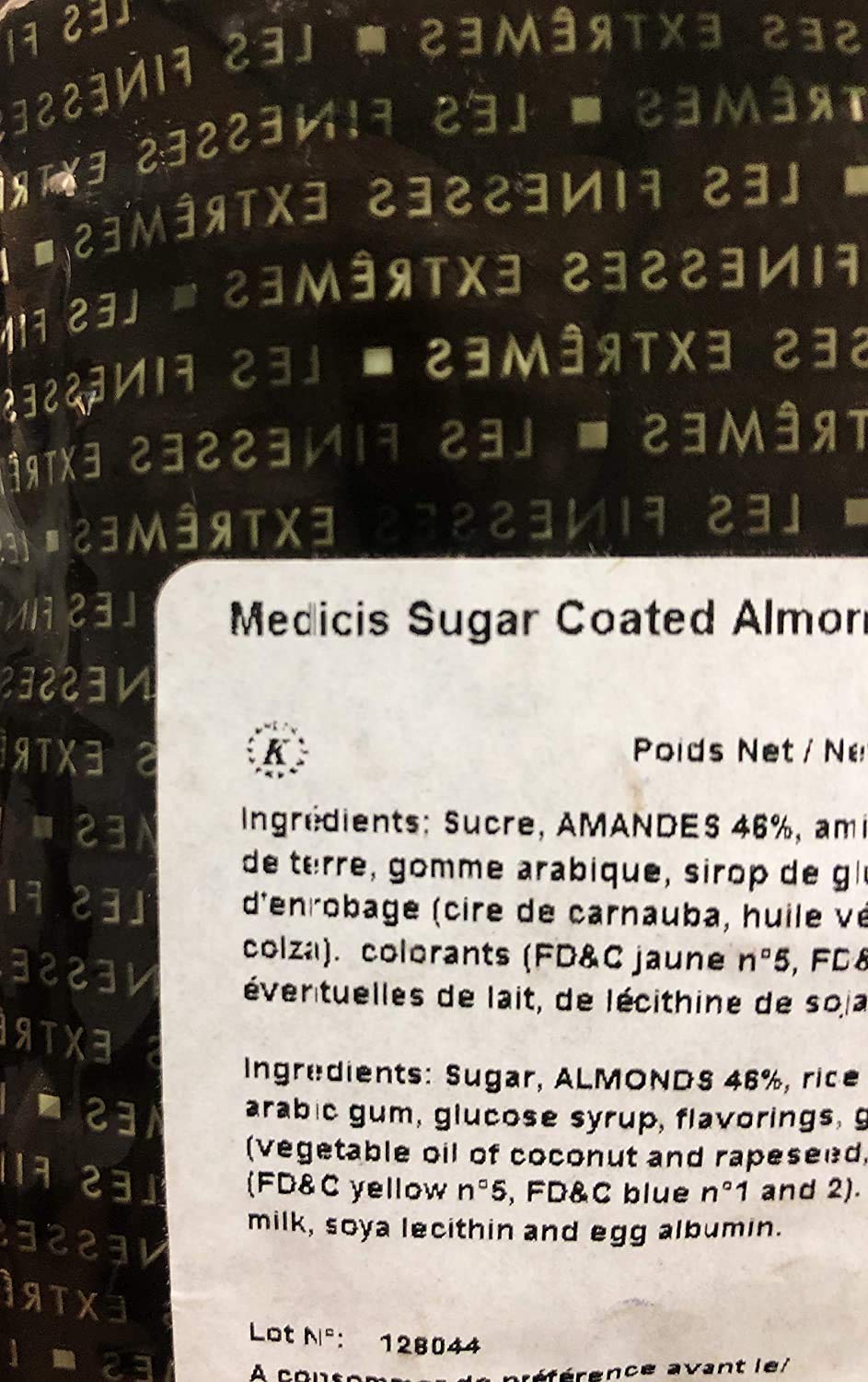 Medicis Premium Candied Almond Dragees Candies (French Jordan Almonds) 330 Ct bag 2.2lbs, White