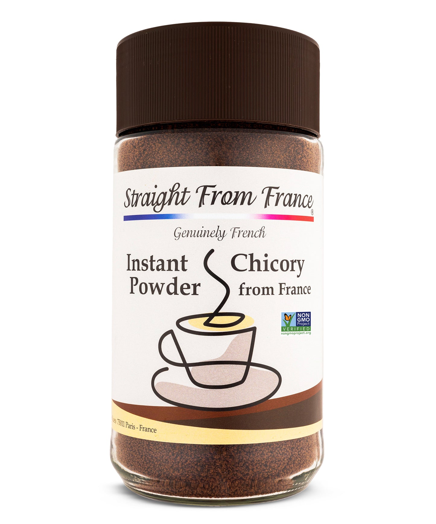 Straight From France Caffeine Free Instant Chicory Powder Coffee Substitute 7 Oz (Case of 12)
