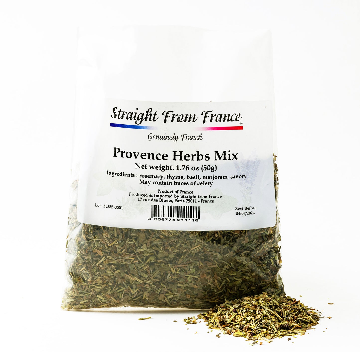 Straight From France Provence Herbs Seasoning from France 1.76 Oz (case of 80)