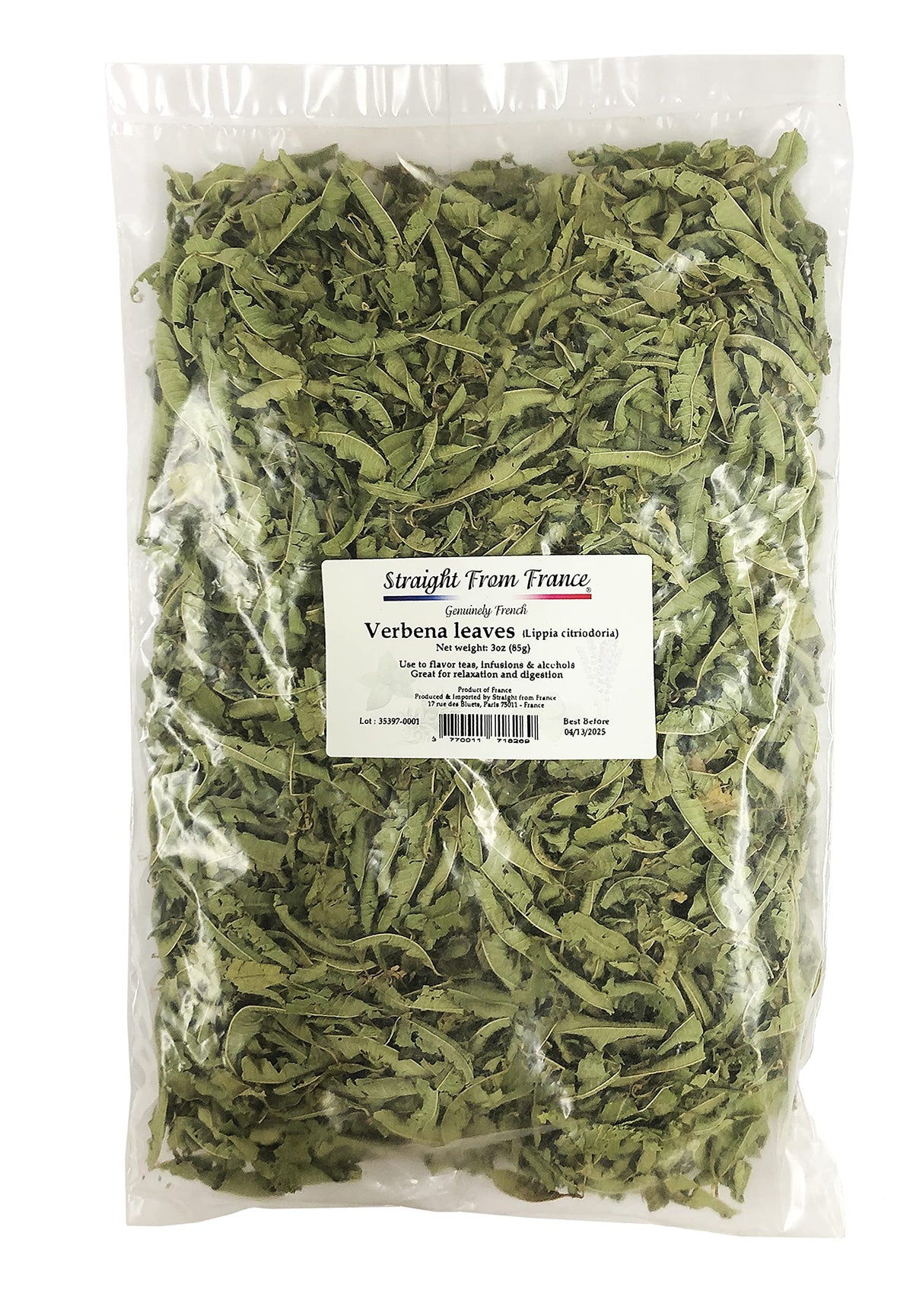 Straight from France Loose Lemon Verbena Leaves from France Perfect for Relaxing Infusions Herb Teas and Tisanes - Straight from France