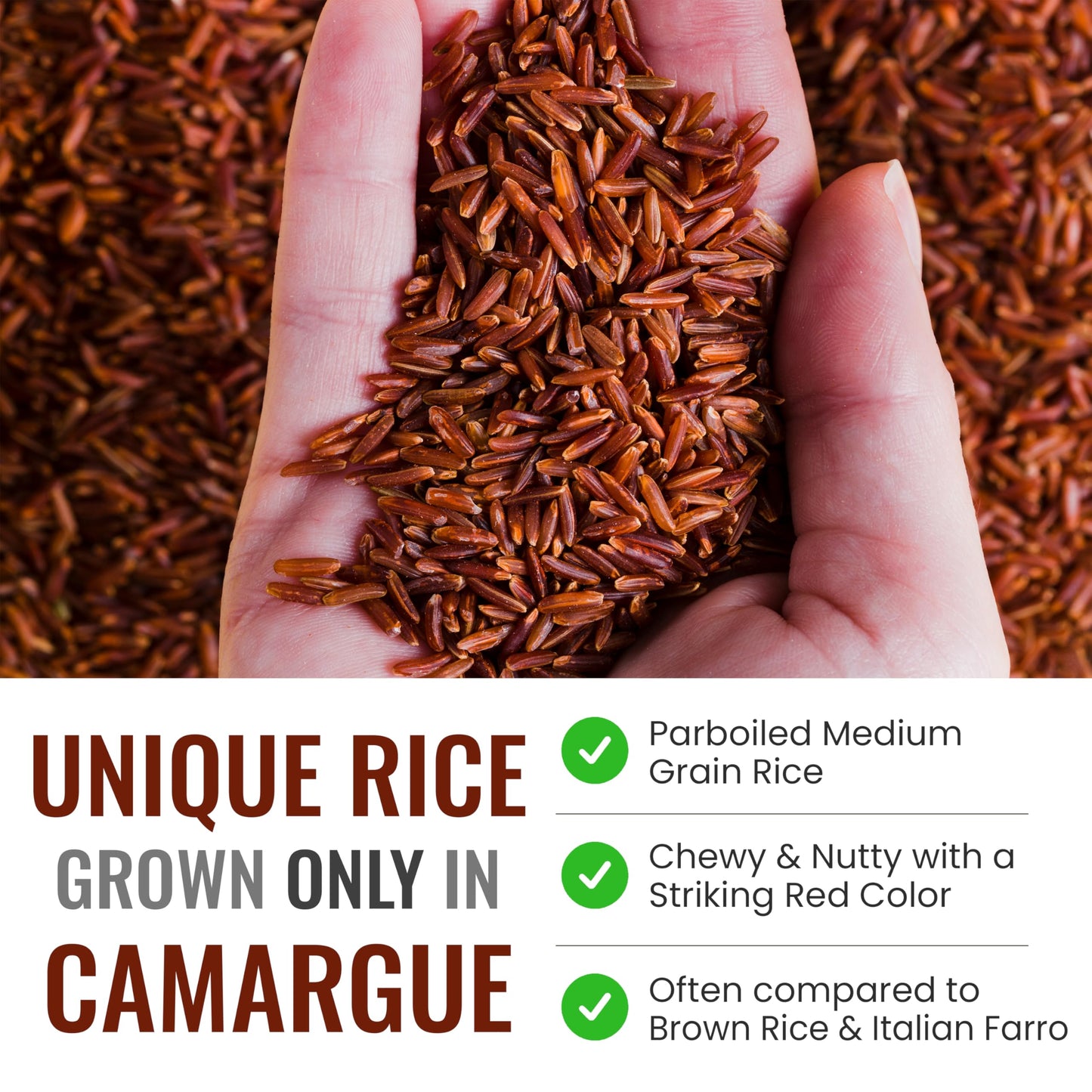 Straight from France Non GMO Certified French Red Rice 30 Oz (Case of 15)