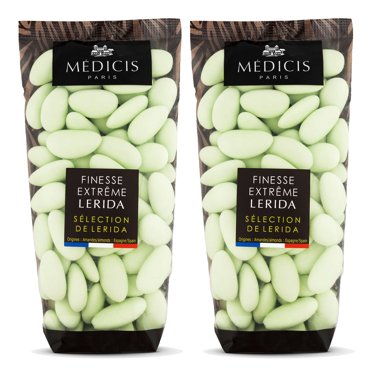 Medicis Premium Candied Almond Dragees Candies (French Jordan Almonds) 75 ct, 8.8oz