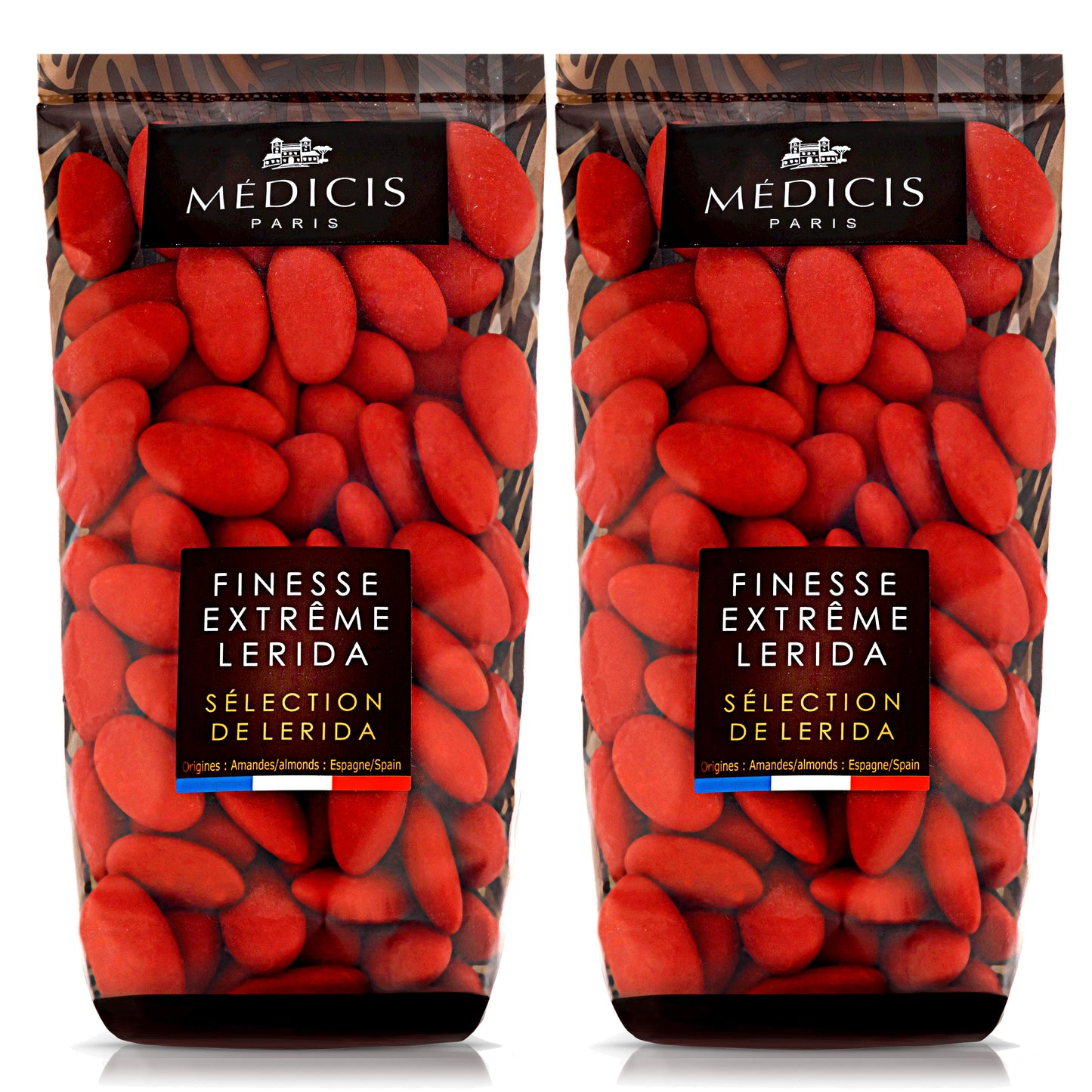 Medicis Premium Candied Almond Dragees Candies (French Jordan Almonds) 75 ct, 8.8oz