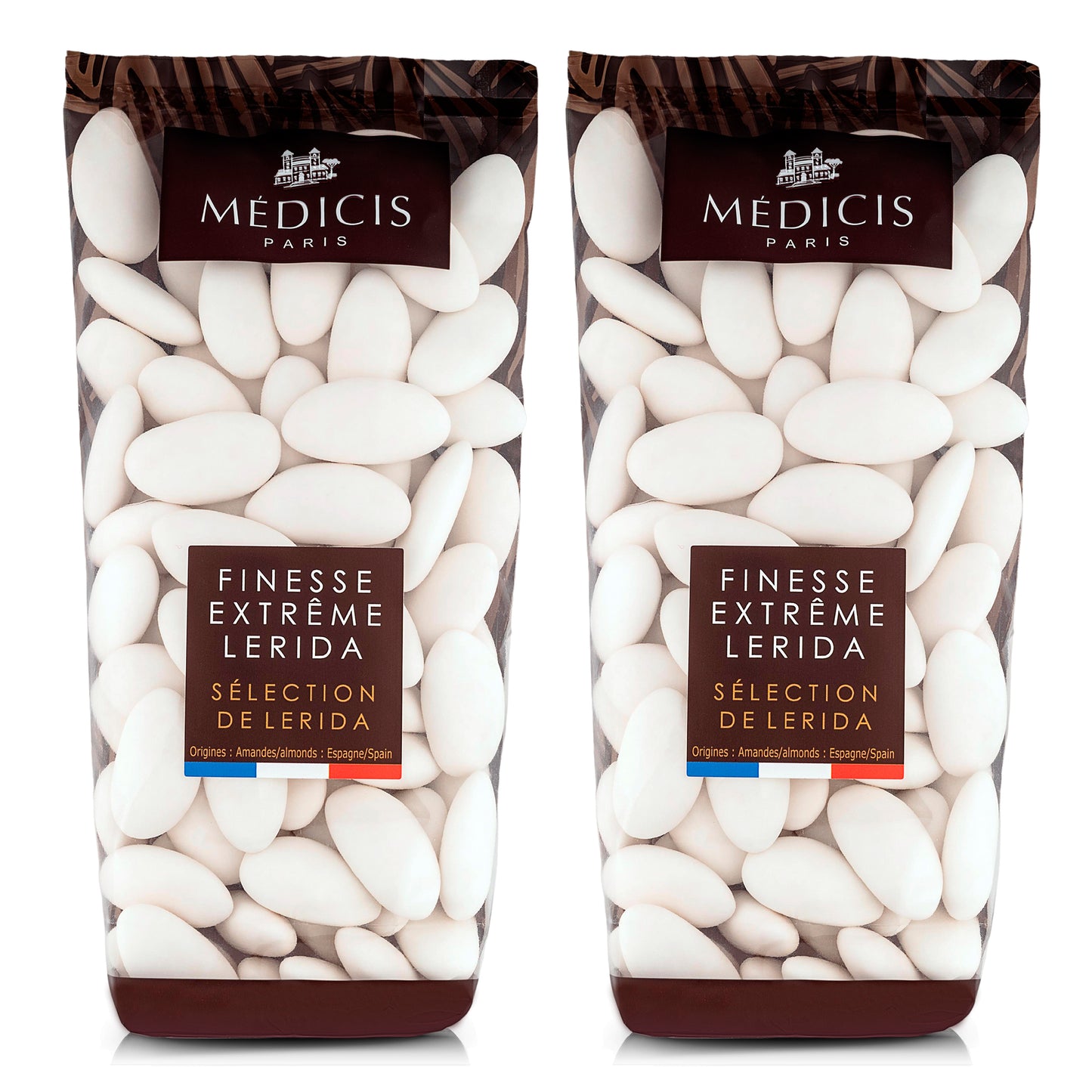 Medicis Premium Candied Almond Dragees Candies (French Jordan Almonds) 75 ct, 8.8oz