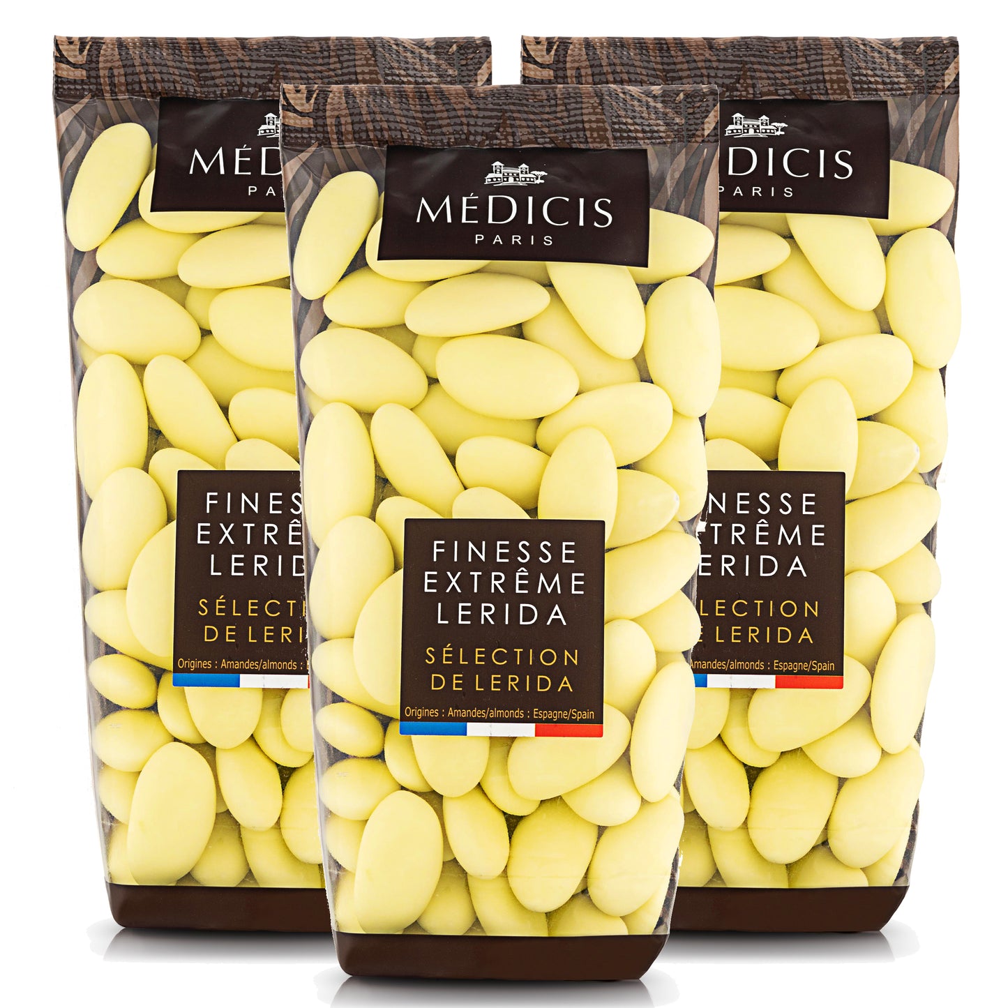 Medicis Premium Candied Almond Dragees Candies (French Jordan Almonds) 75 ct, 8.8oz