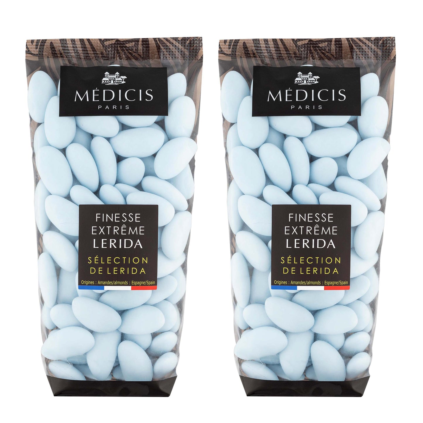 Medicis Premium Candied Almond Dragees Candies (French Jordan Almonds) 75 ct, 8.8oz