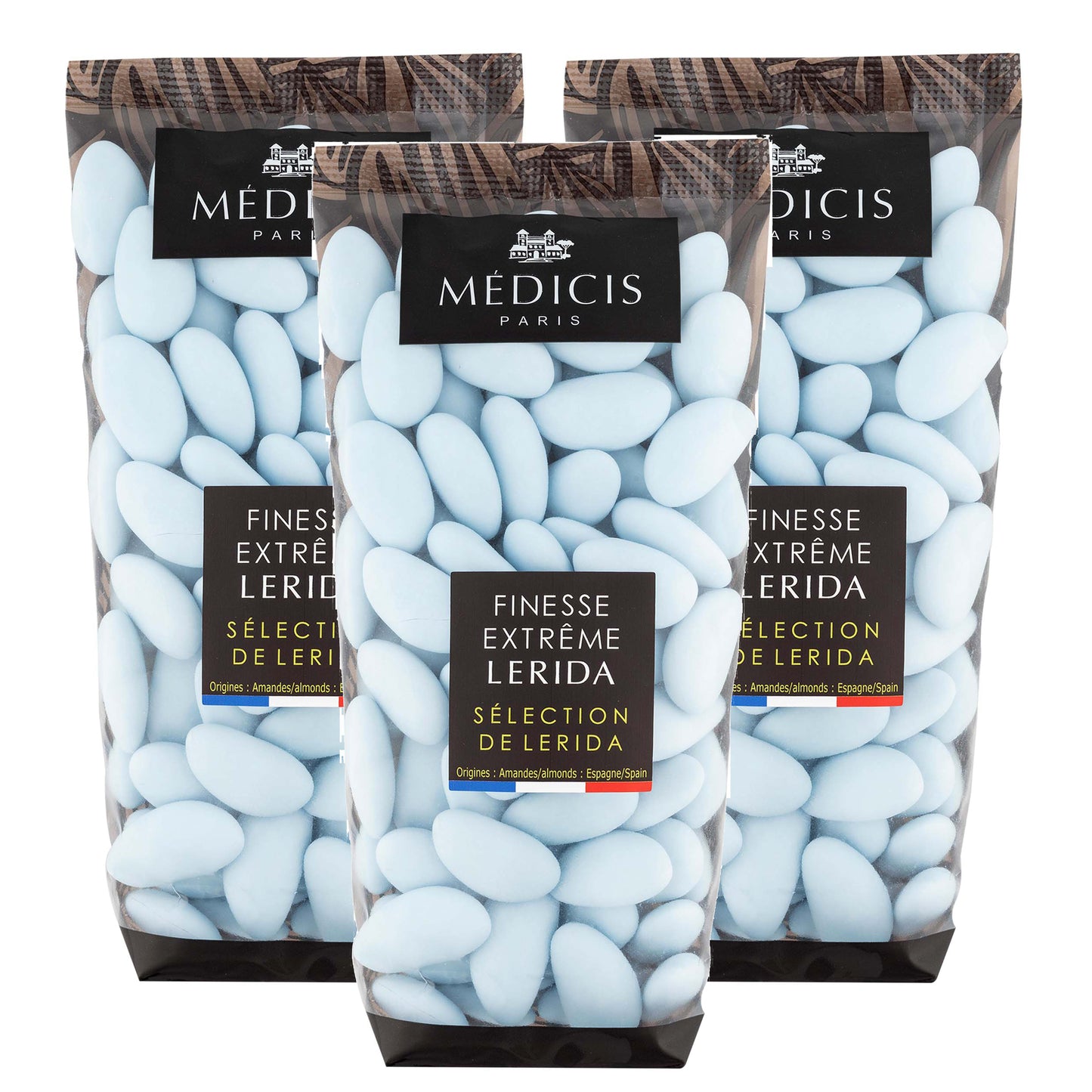Medicis Premium Candied Almond Dragees Candies (French Jordan Almonds) 75 ct, 8.8oz