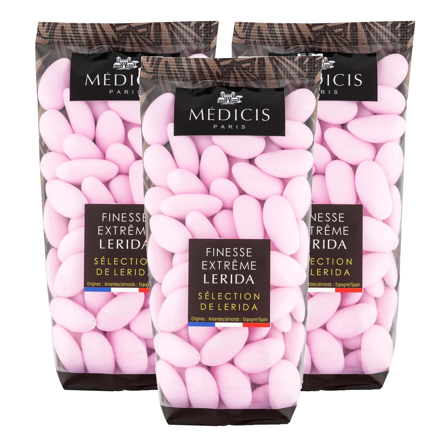 Medicis Premium Candied Almond Dragees Candies (French Jordan Almonds) 75 ct, 8.8oz