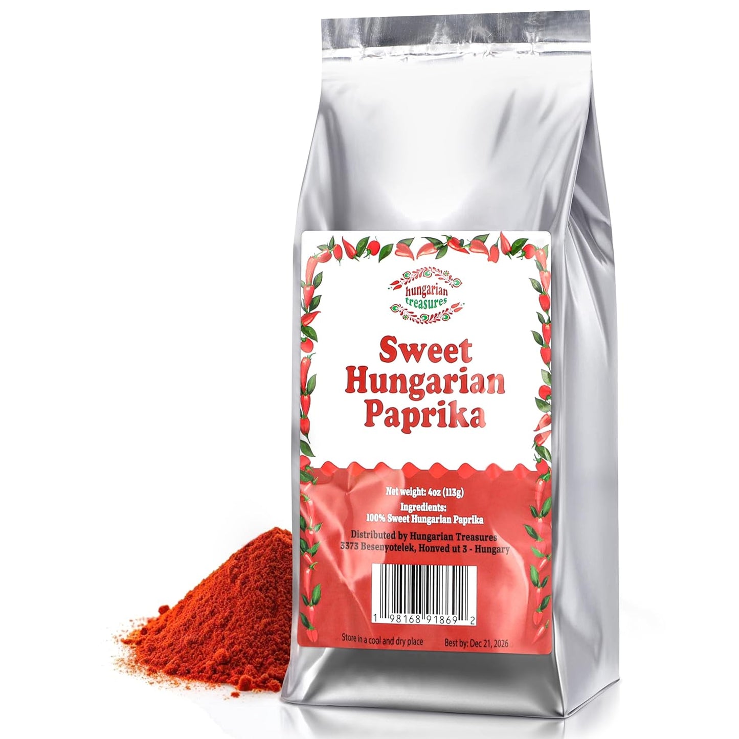 Hungarian Treasures Authentic Hungarian Sweet Paprika Powder 4oz (Case of 10)