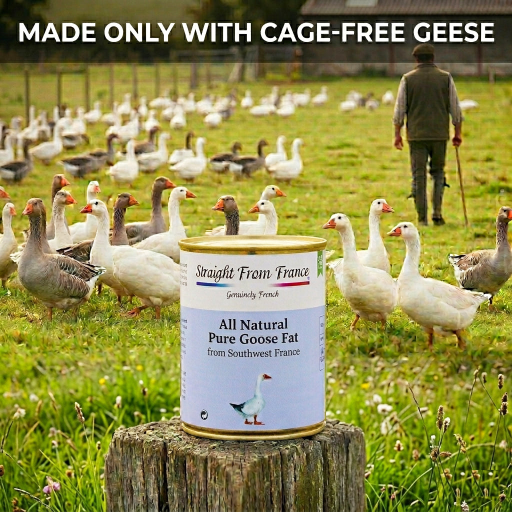 Straight from France Pure Goose Fat for Cooking 24.5 Oz (Case of 6)