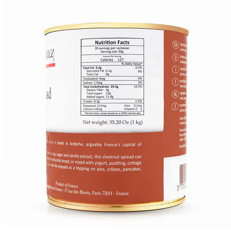 Straight from France Chestnut Spread 35.2 oz big can - photo 2