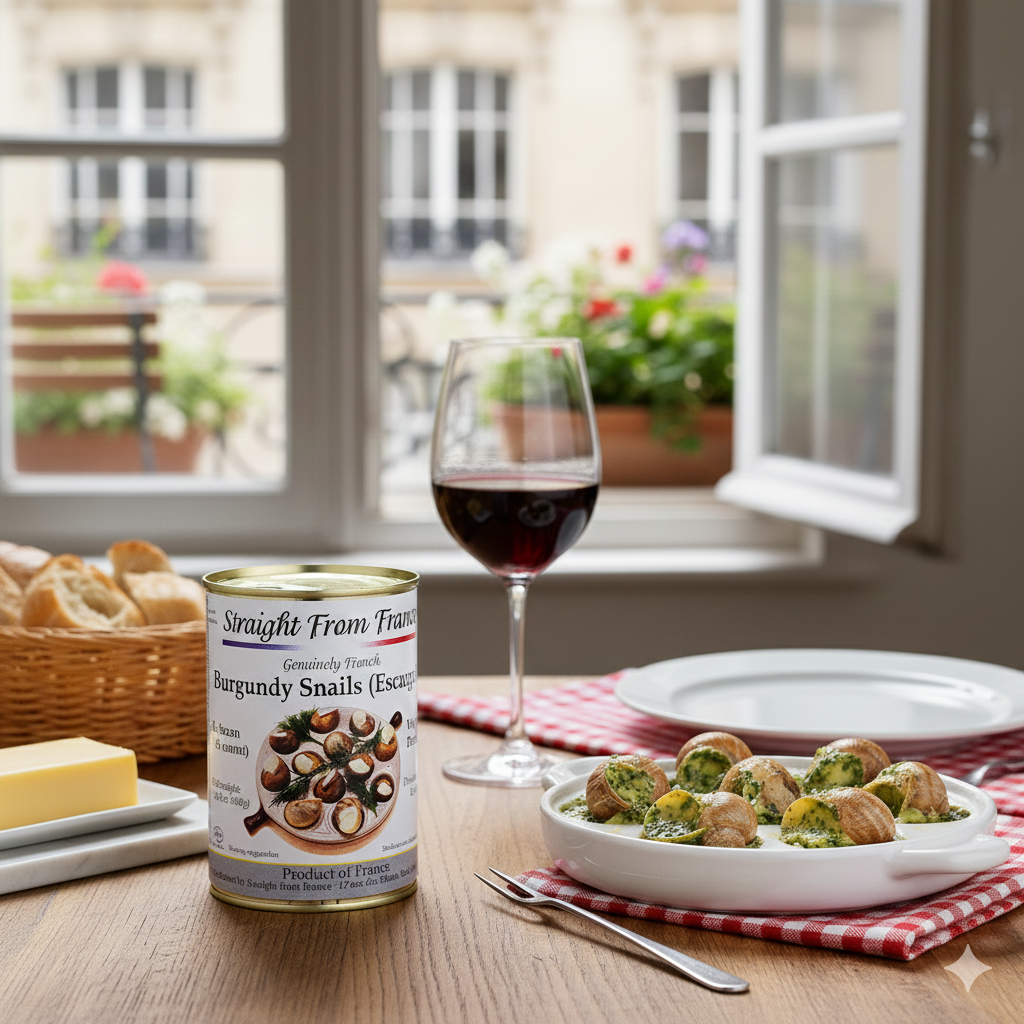 Straight from France French Helix Escargots, Canned Snails, 4 Dozen