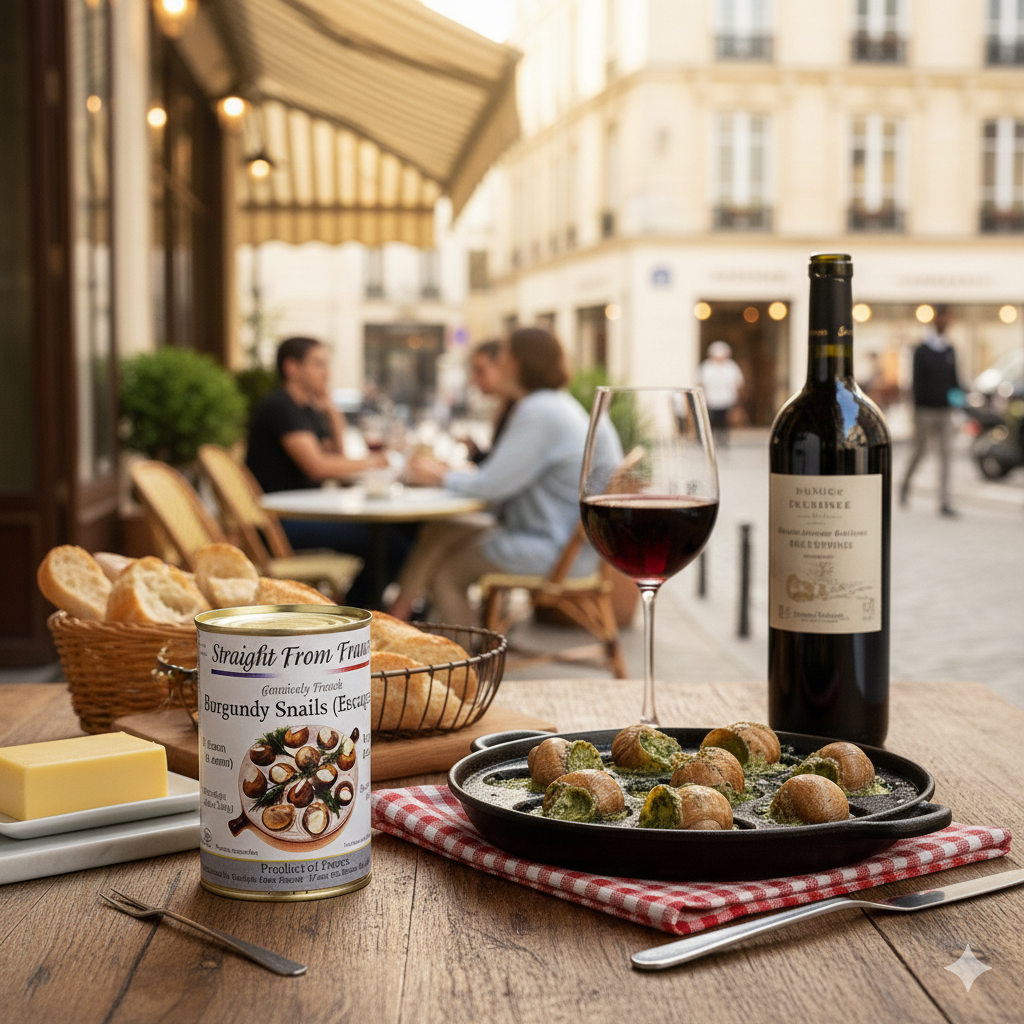 Straight from France French Helix Escargots, Canned Snails, 4 Dozen