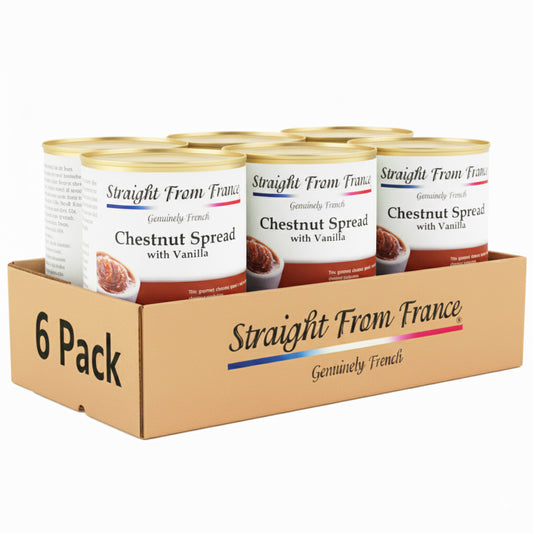 Straight from France Low Fat Gourmet Chestnut Spread with Vanilla 2.2 Lbs (Case of 6)