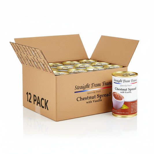 Straight from France Low Fat Gourmet Chestnut Spread with Vanilla 17.6 Oz (Case of 12)