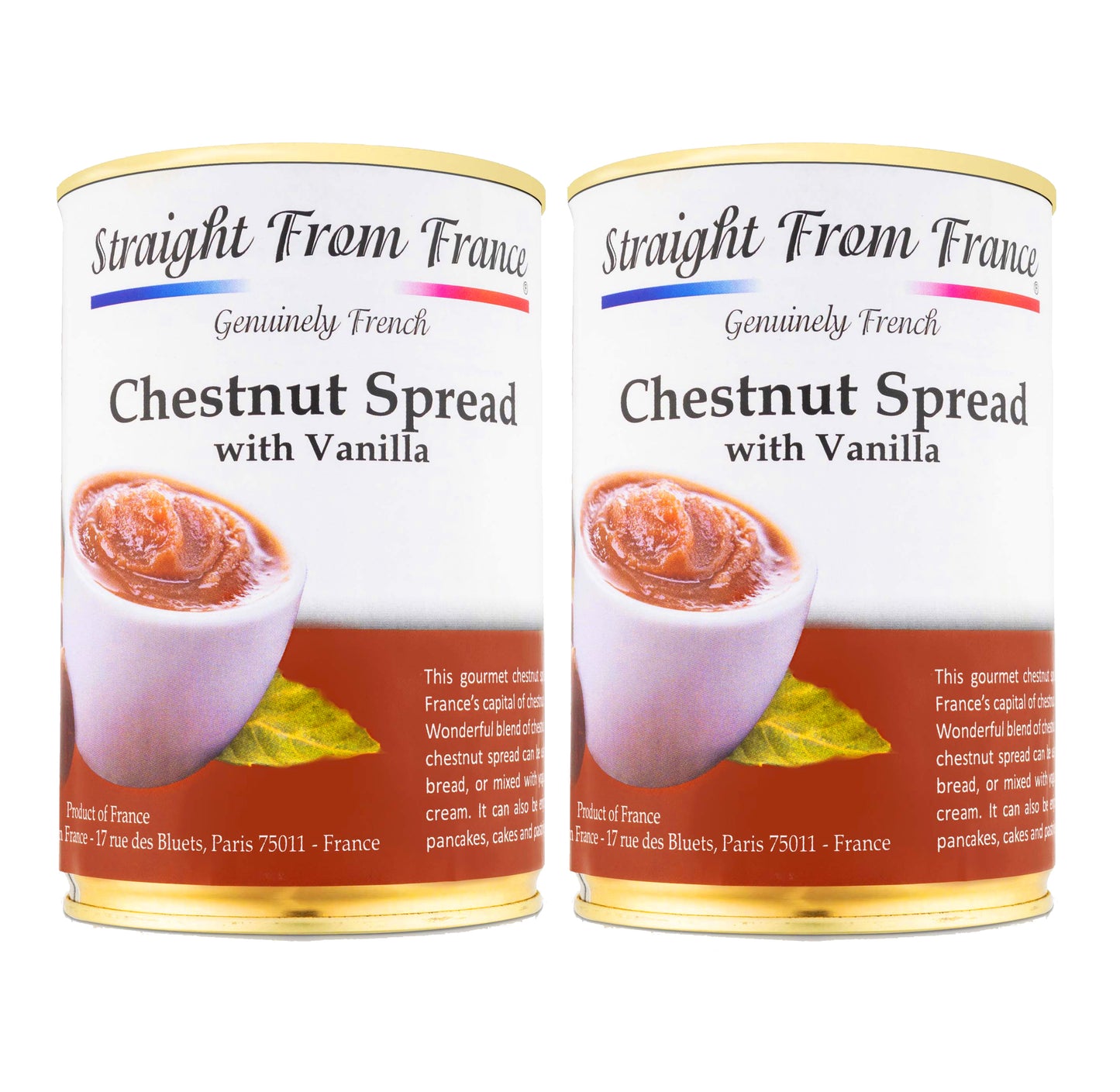 Straight from France Chestnut Spread, Crème de Marrons with Vanilla