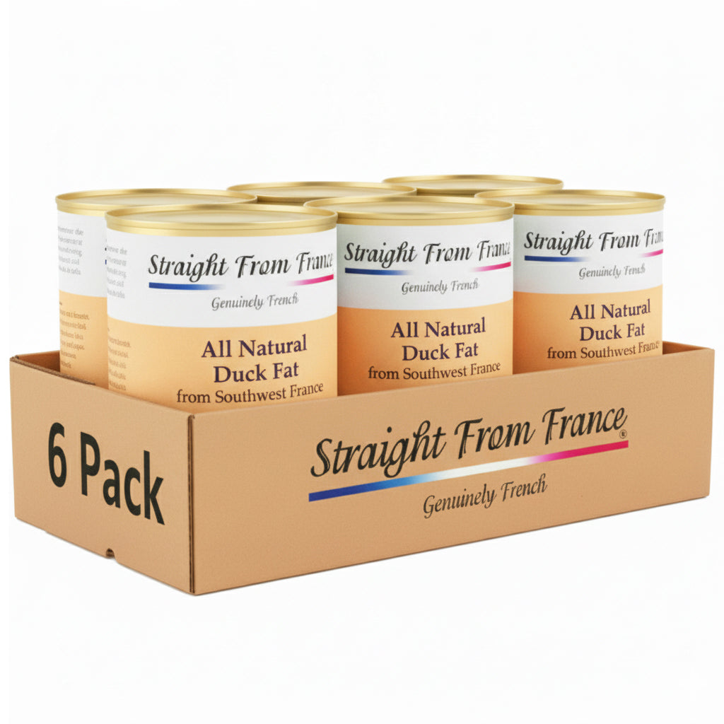 All-Natural Duck Fat from Southwest France – Premium Keto Cooking Oil for Roasting & Frying 24.5 Oz (Case of 6)