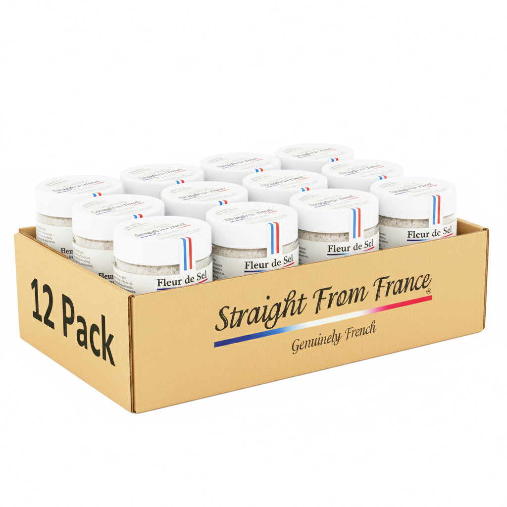 Straight from France French Fleur De Sel Finishing Sea Salt 4 Oz (Case of 12) - Straight from France