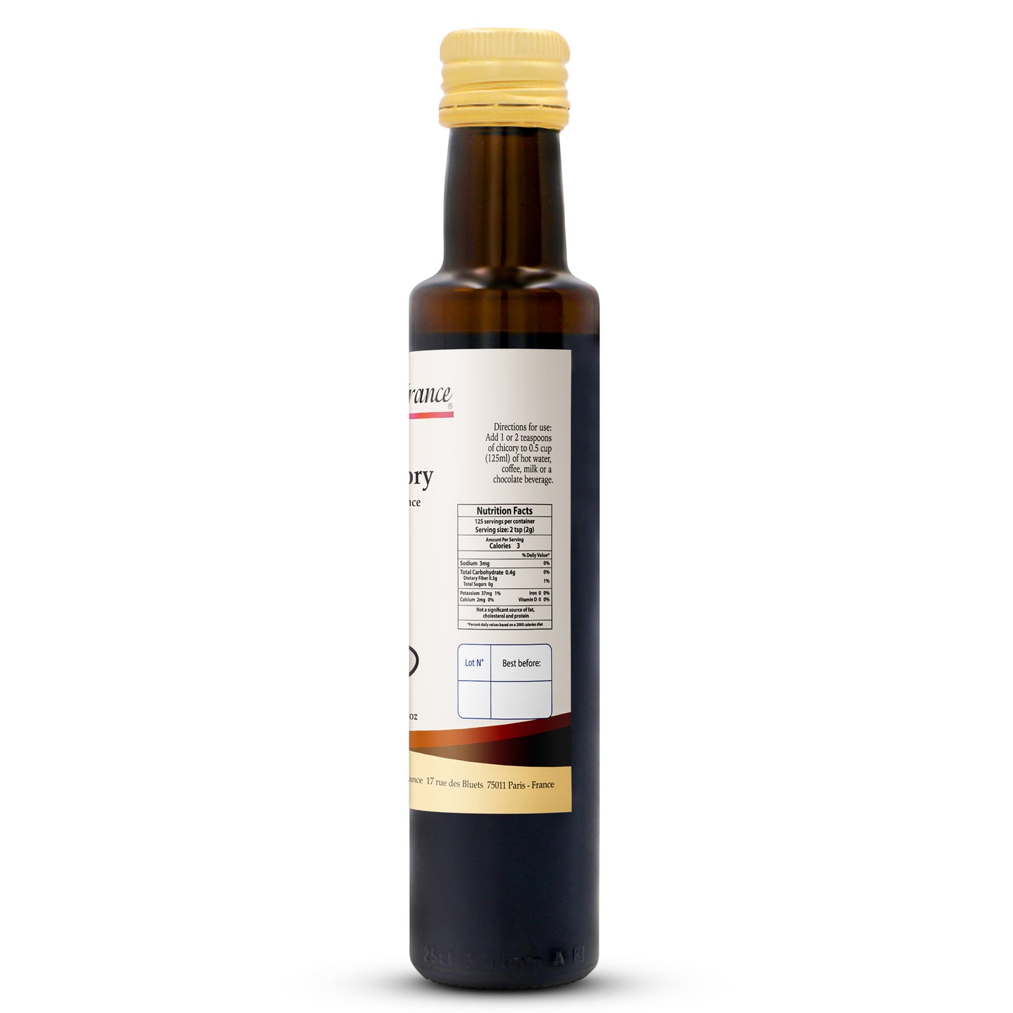 Straight From France Caffeine Free Liquid Chicory Extract Coffee Substitute 8.45 Fl Oz (Case of 12)