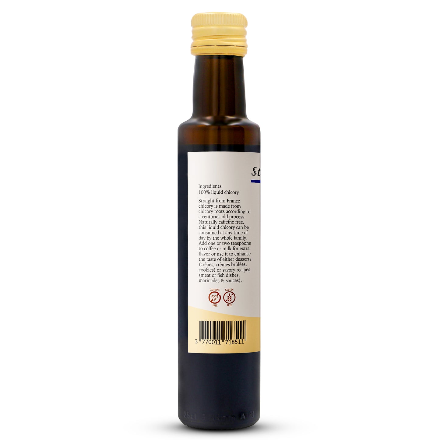 Straight From France Caffeine Free Liquid Chicory Extract Coffee Substitute 8.45 Fl Oz (Case of 12)