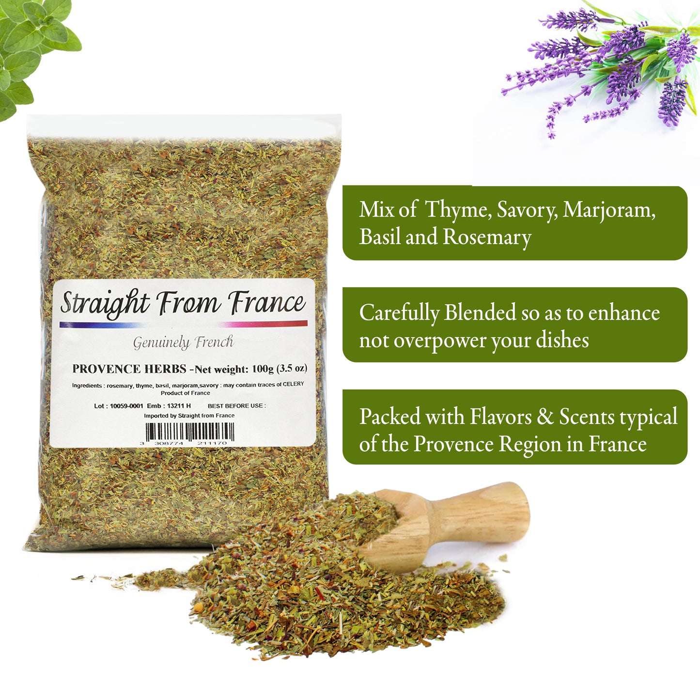 Straight From France Provence Herbs Seasoning from France