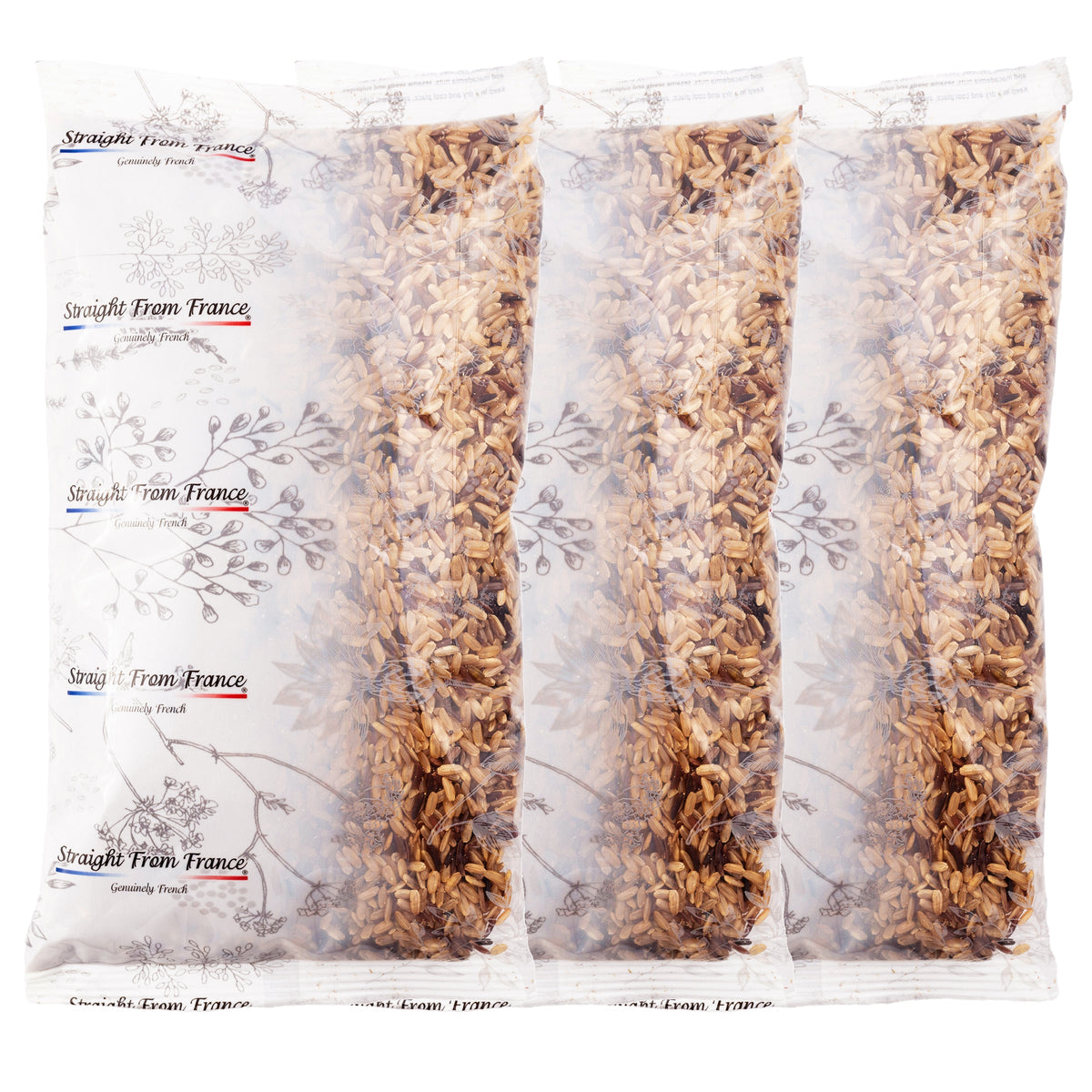 Straight from France white, red and black rice mix 30 oz, pack of 3