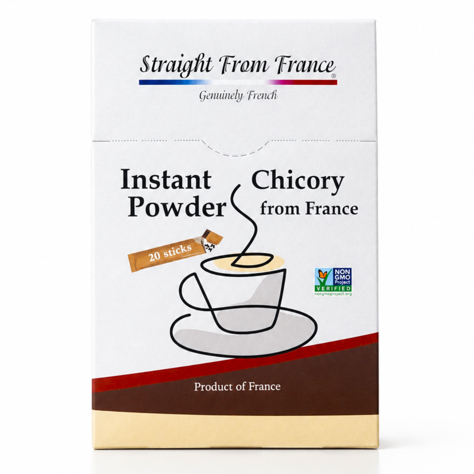 Straight from France Instant Chicory Coffee Substitute, 20 Sticks 1.8 Oz (50 g)