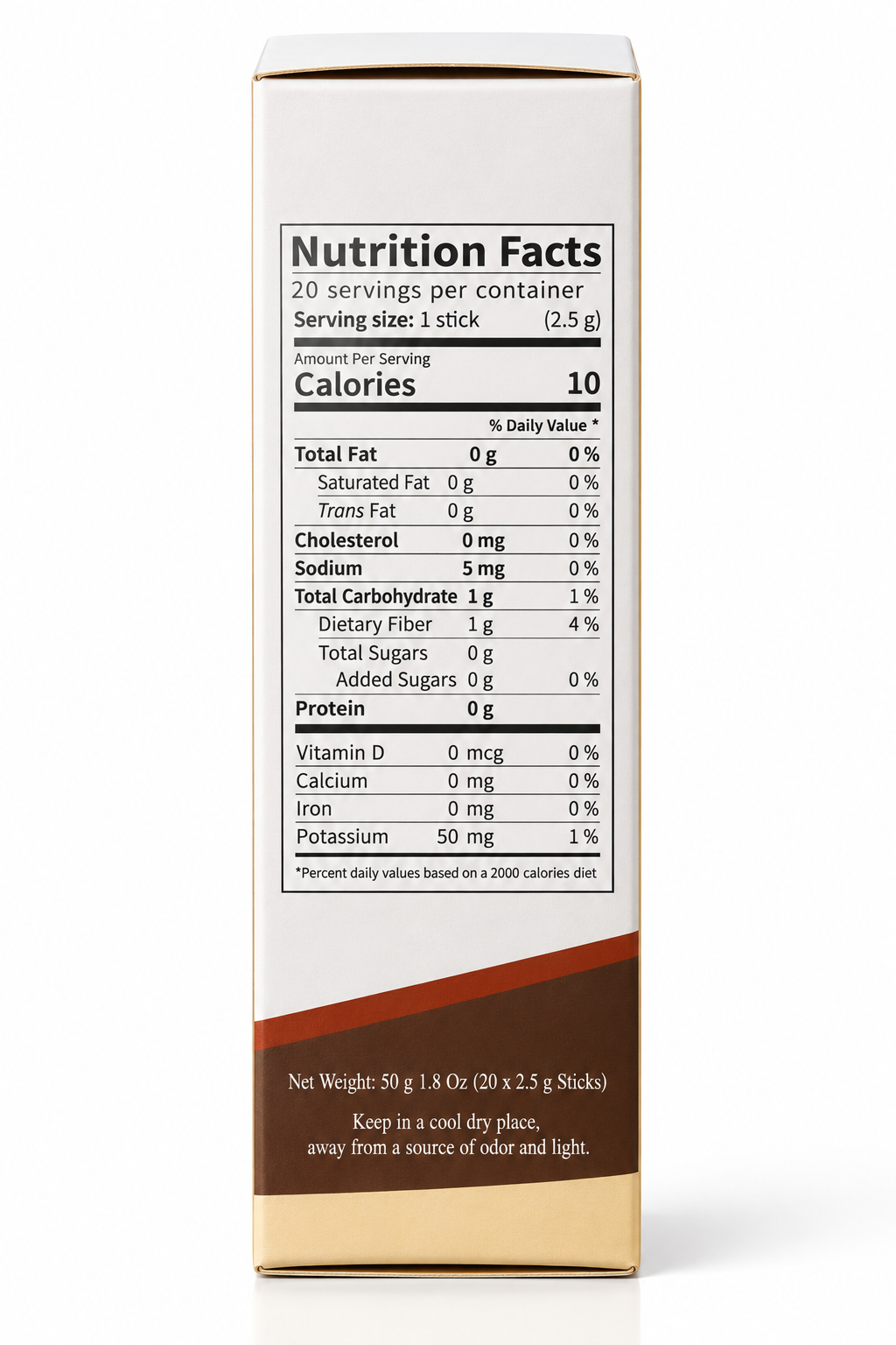 Straight from France Instant Chicory Coffee Substitute, 20 Sticks 1.8 Oz (50 g)