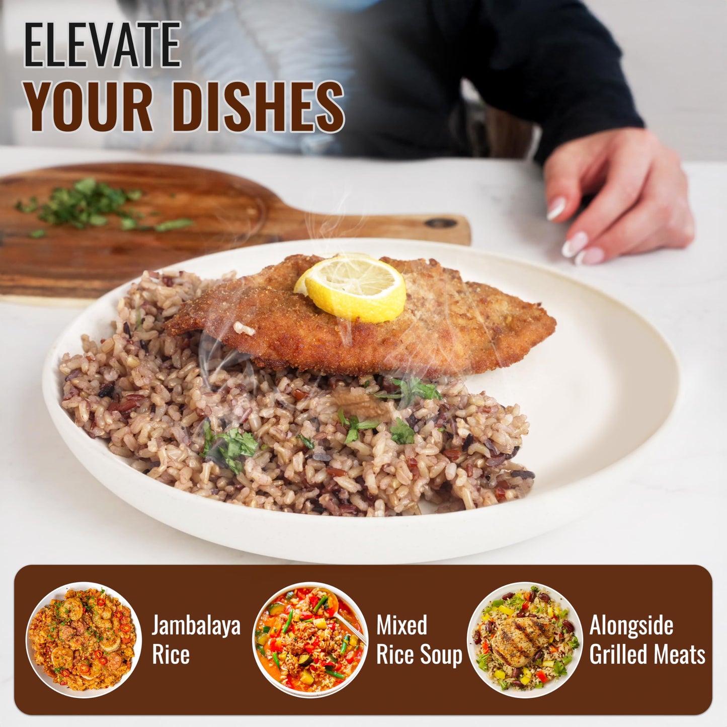 Straight from France French White, Red and Black Rice Mix, Similar to a Wild Rice Blend 30 Oz (Case of 15)