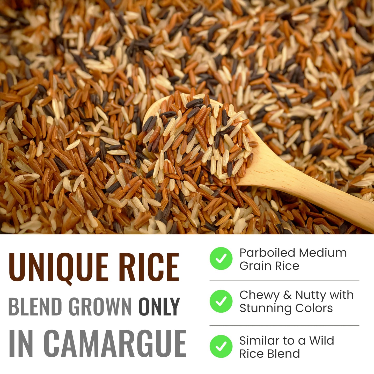 Straight from France French White, Red and Black Rice Mix, Similar to a Wild Rice Blend 30 Oz (Case of 15)