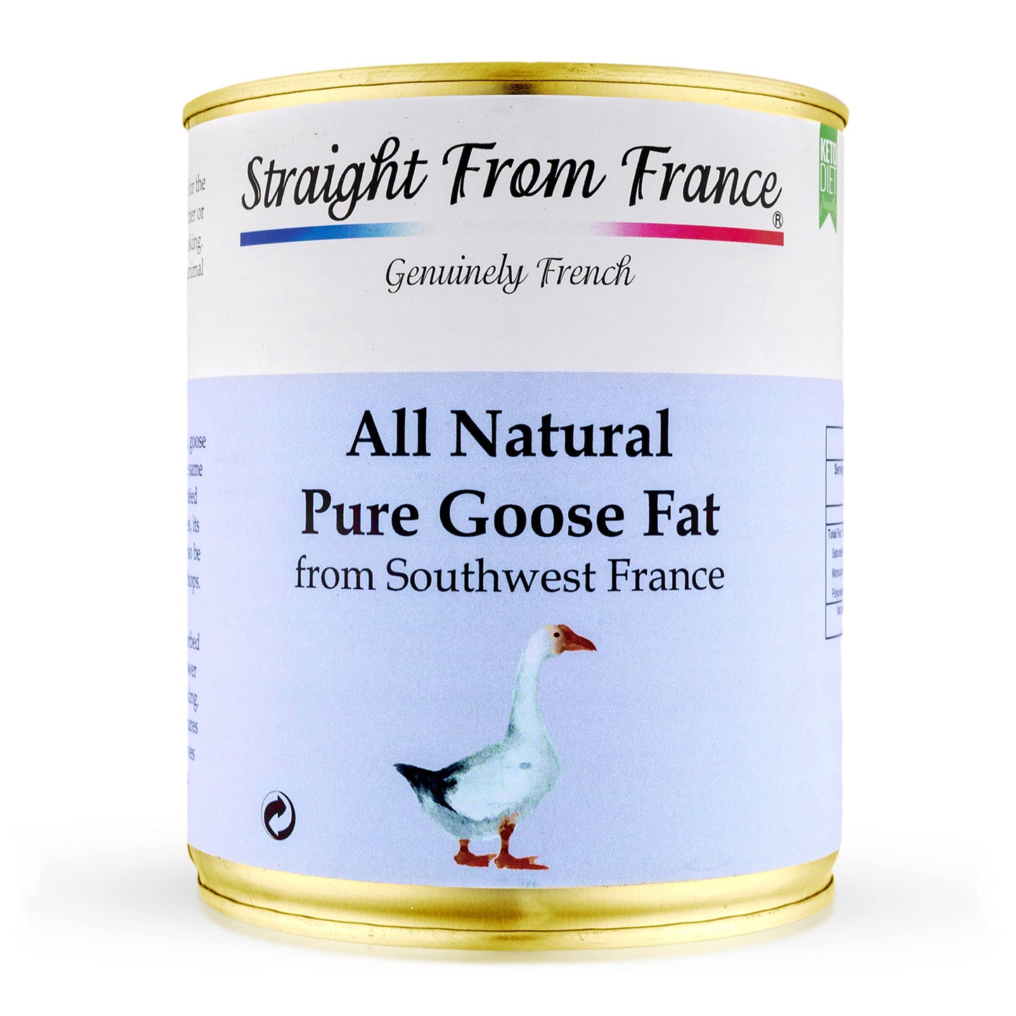 Straight from France Pure Goose Fat for Cooking