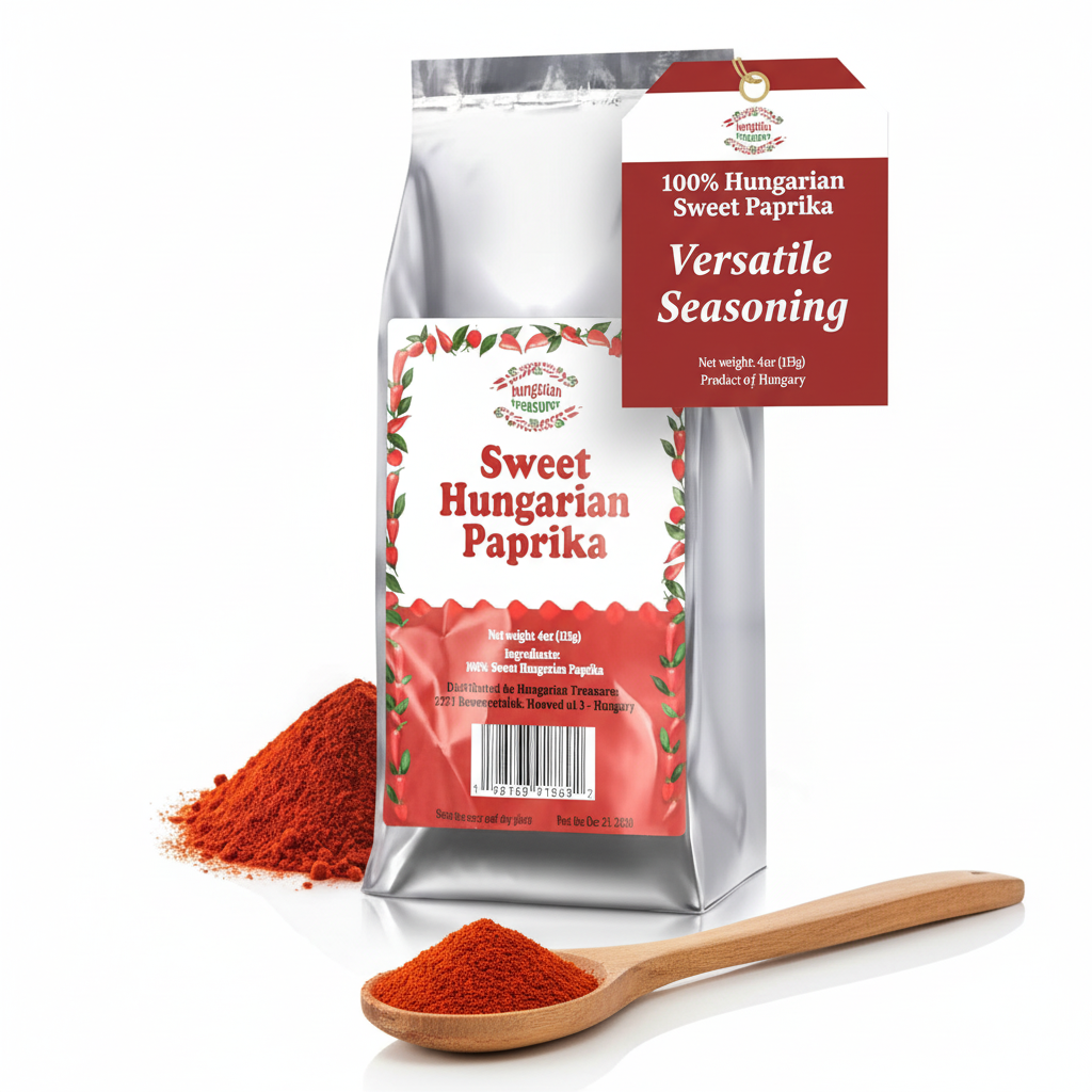 Hungarian Treasures Authentic Hungarian Sweet Paprika Powder 4oz (Case of 10)